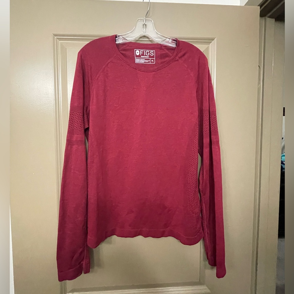 Figs Seamless Salta Burgundy Size XL